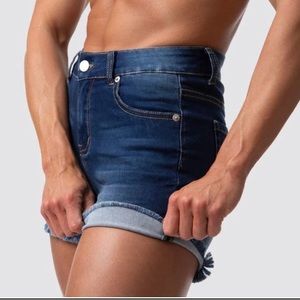 Born Primitive Small Denim Stretch Shorts